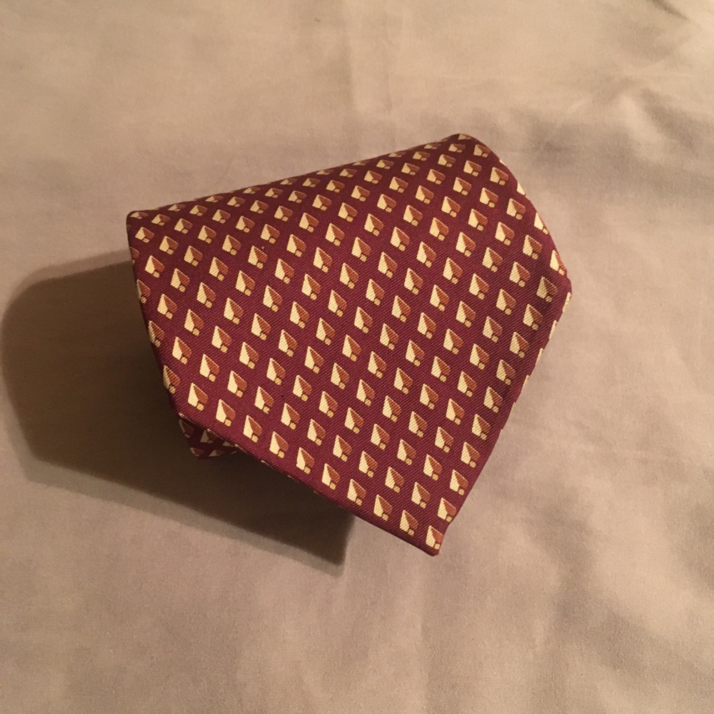 Vintage Burberry of London Silk Patterned Tie